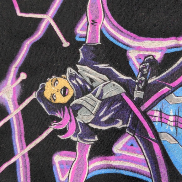 5/20 Overwatch Sombra Hacker Skull Shirt - Picture 3 of 6